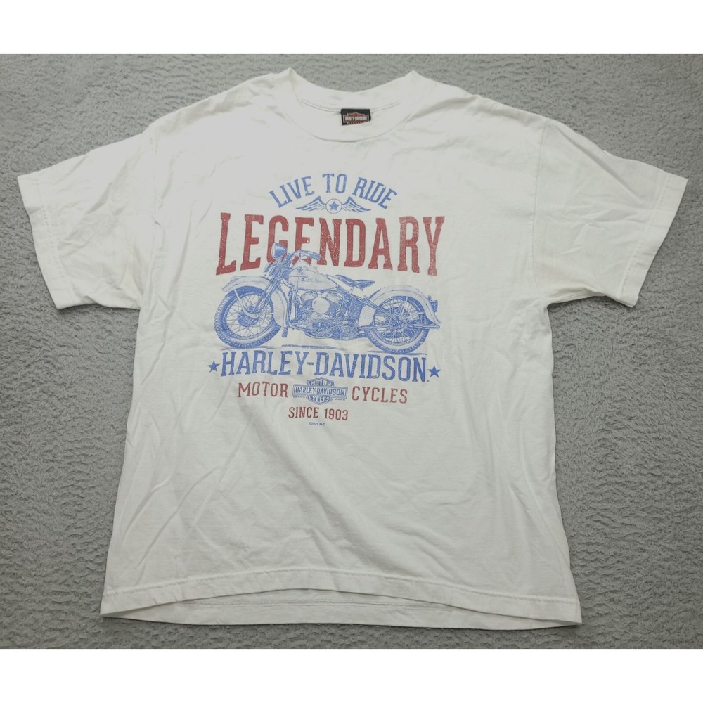 Harley Davidson Bert's Black Widow Men's L‎ Shirt Motorcycle Legendary Florida